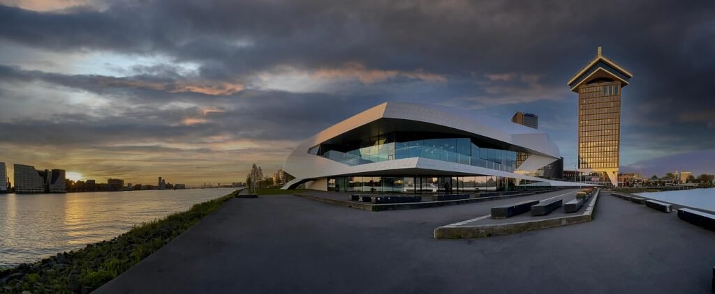 museum, amsterdam, architectuur