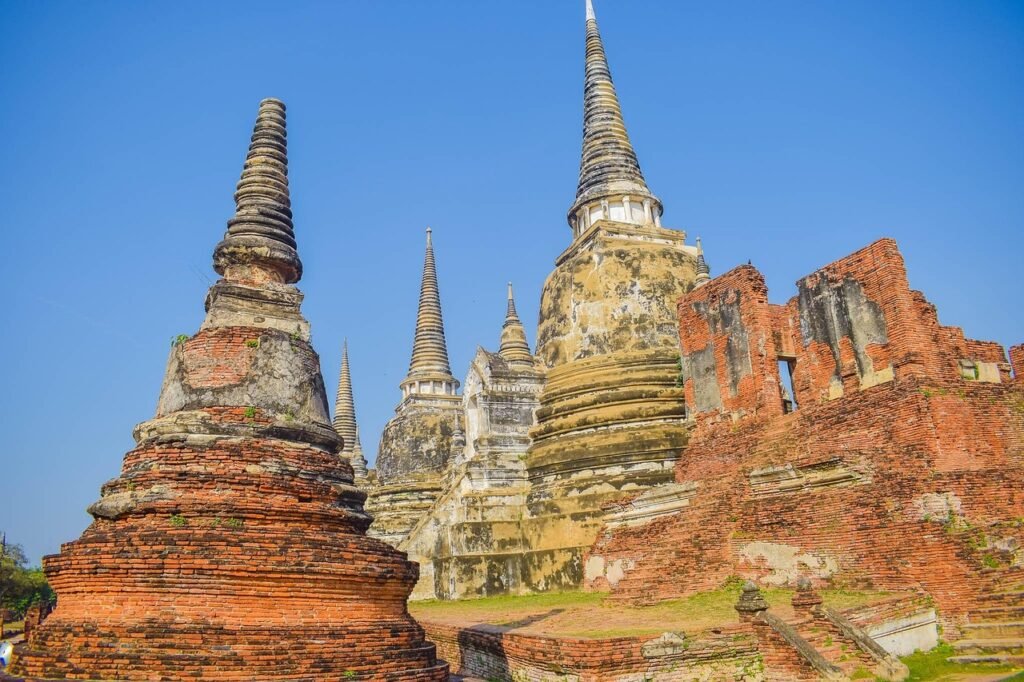 ayutthaya historical park, oude binnenstad, ancient siam, ayutthaya