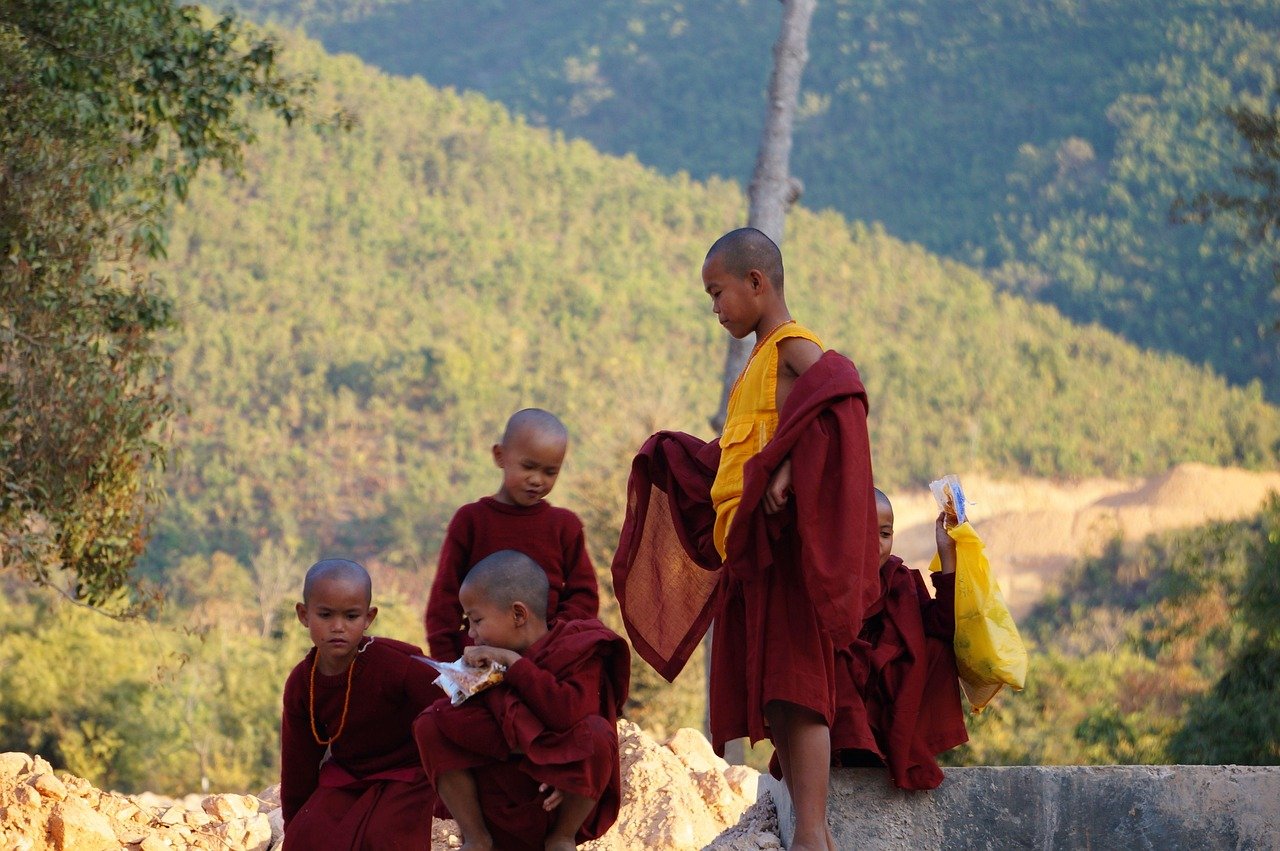 monk, birma, friends, monk, monk, monk, monk, monk