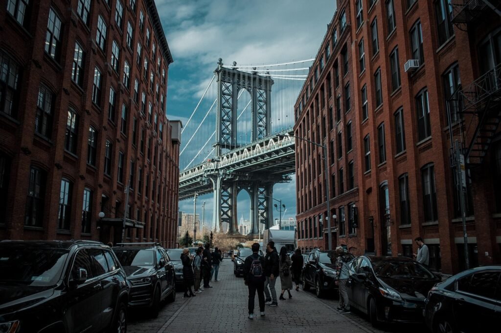 dombo, manhattan bridge, nieuw, new york city, brug, architectuur, stad, gebouw, amerika, vs, stedelijk, brooklyn, nee, reize