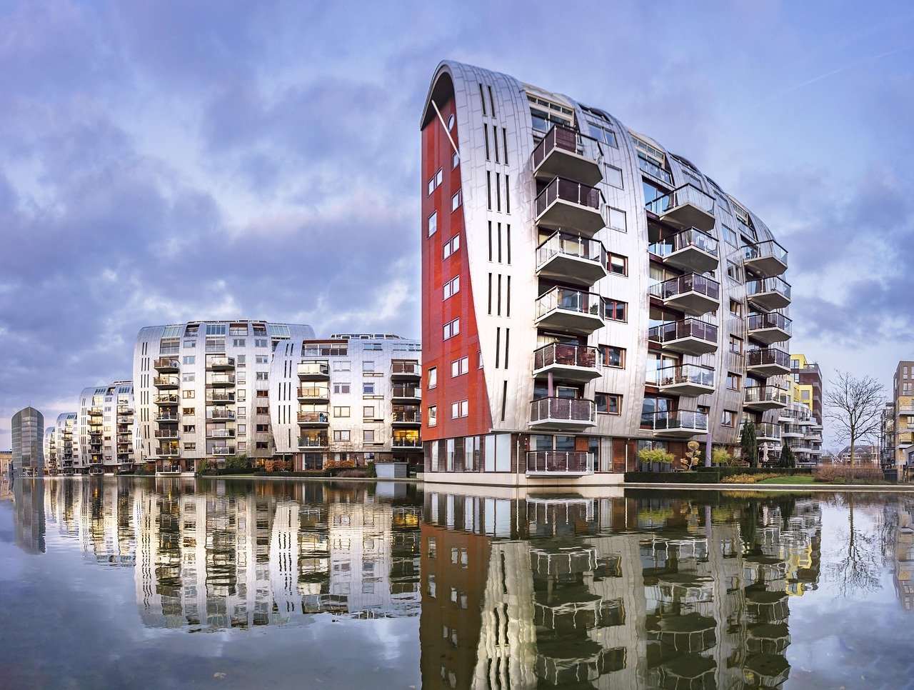 s-hertogenbosch, paleiskwartier, architectuur, modern, stad, gebouw, hoge, stedelijke, skyline, nederland, reizen, netherland