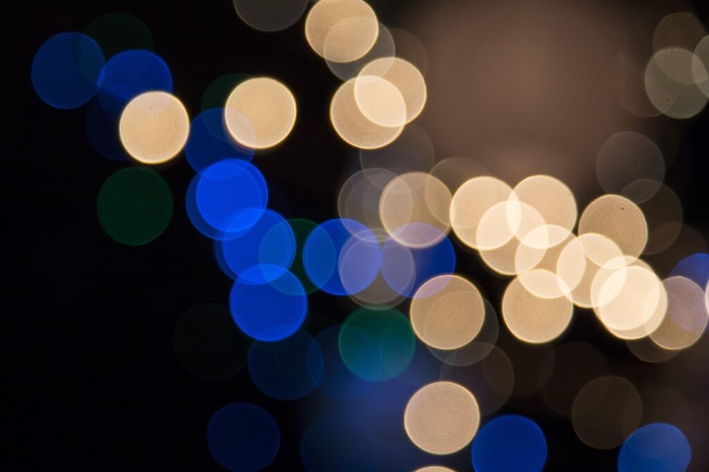 vervagen, focus, lichten, nacht, bokeh, zwart, wazig licht, stad, city at night, avond, afstand, brandpunt, blauw